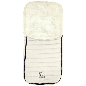 Quilted footmuff Item No. 7969 W, white
