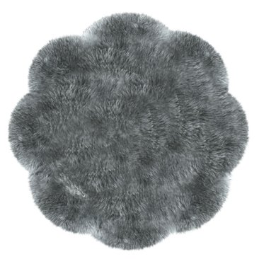 Sheepskin carpets, Item No. 142 GR, grey