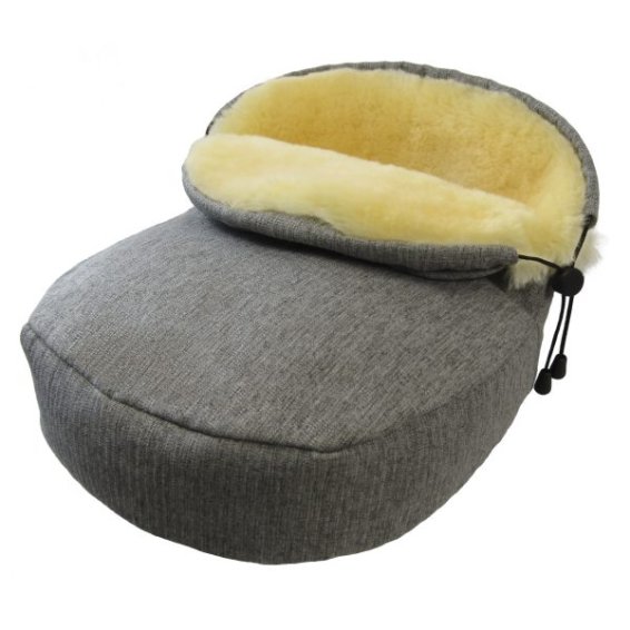 Lambskin foot warmers, Item No. 335 GM, grey melted