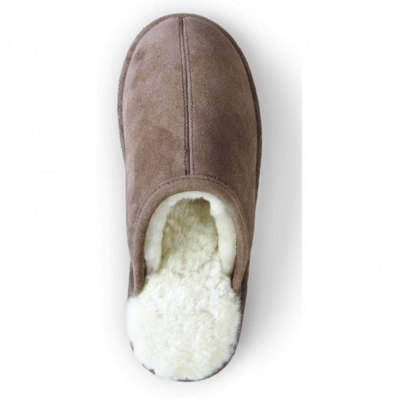 Lambskin slippers Item No. 377, brown