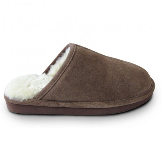 Lambskin slippers Item No. 377, brown
