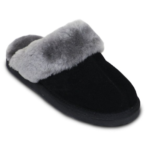 Lambskin slippers Item No. 380, black
