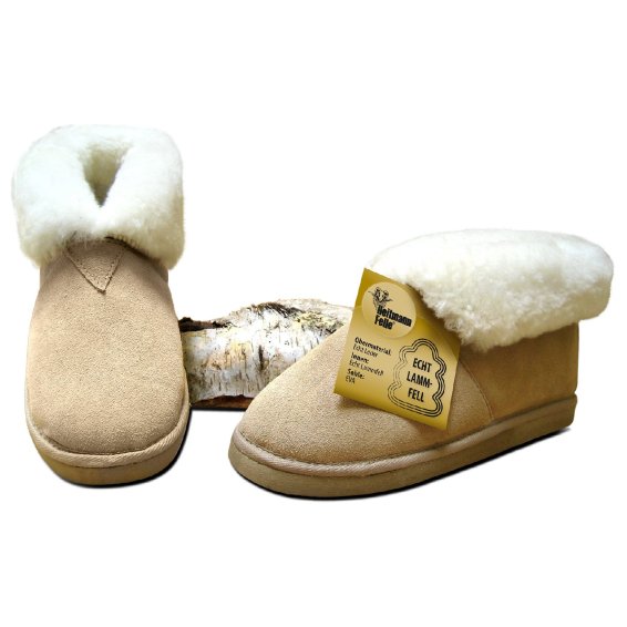 Lambskin slippers Item No. 385, beige