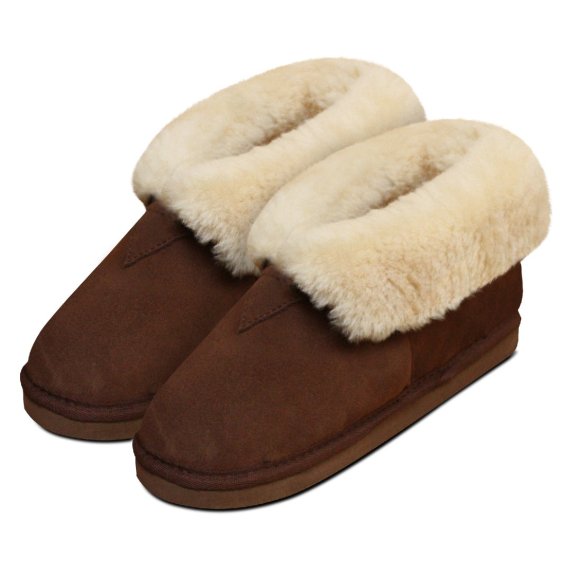 Lambskin slippers Item No. 387, brown