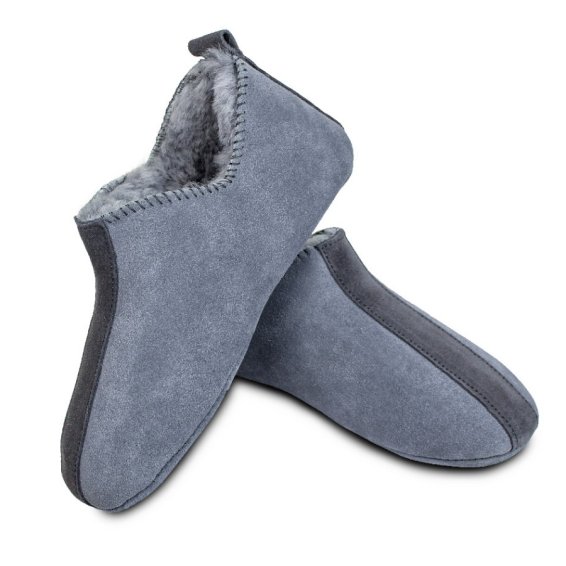 Lambskin slippers Item No. 395, grey