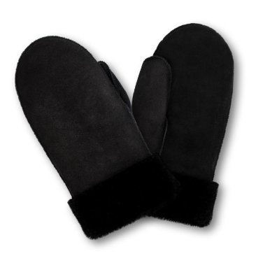 Men's mittens de luxe, Item No. 5081 - 5084, black