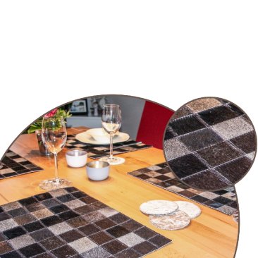 Placemats made of cowhide Item No. 6940