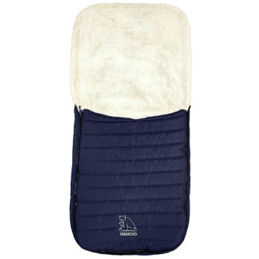 Quilted footmuff Item No. 7969 M, navy blue