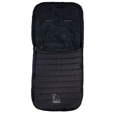 Quilted footmuff Item No. 7969 S, black