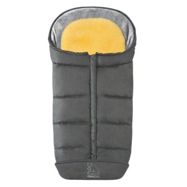 Comfort 2-in-1-footmuff Item No. 7975 GM, grey melted
