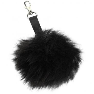 Fellanhänger Pompom Art.-Nr. 801 SZ, Schwarz