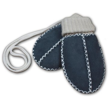 Baby lambskin mittens Item No. 931 AN, anthracite