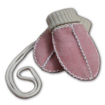 Baby lambskin mittens Item No. 931 RO, rosé