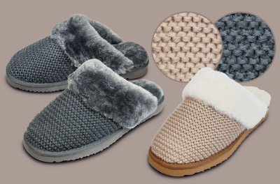 Women's lambskin slippers