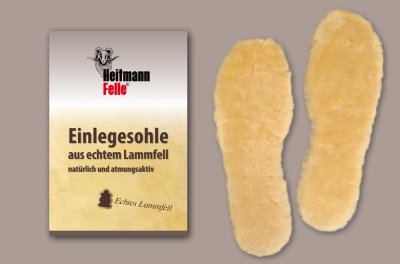 Insoles made of genuine lambskin