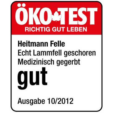 Baby lambskins Item No. 910-912 Öko-Test 10/2012 score: good