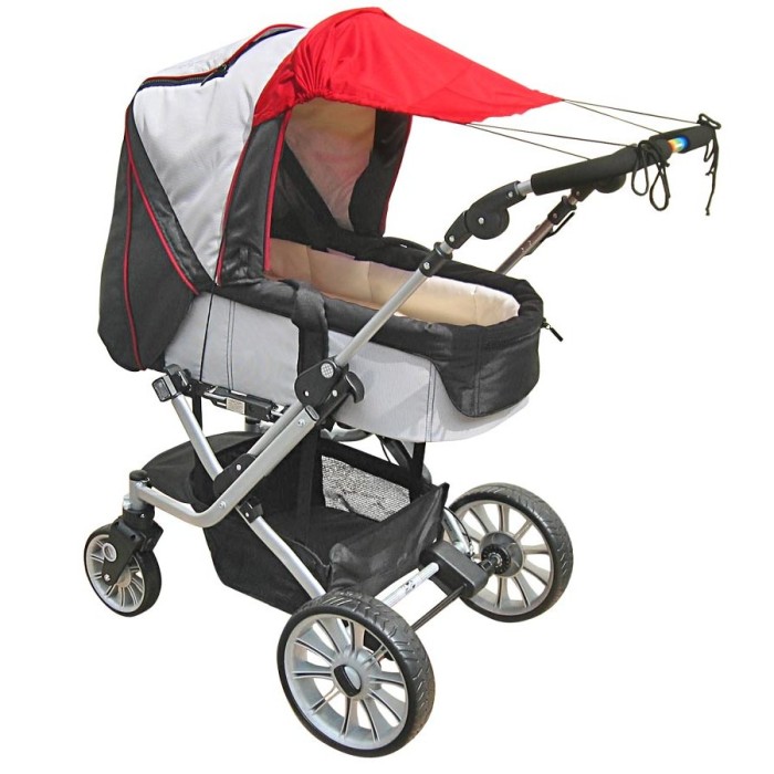 Sun shade with UV protection for prams - collection “Eisbärchen” | Heitmann  Felle - wholesale of hair-on skins and skin products
